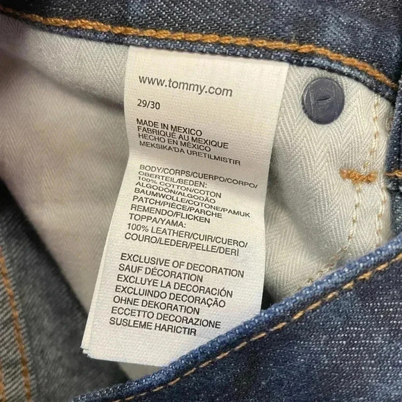 Tommy  Hilfiger Straight Leg Dark Wash Jeans Size 29 - Picture 10 of 11